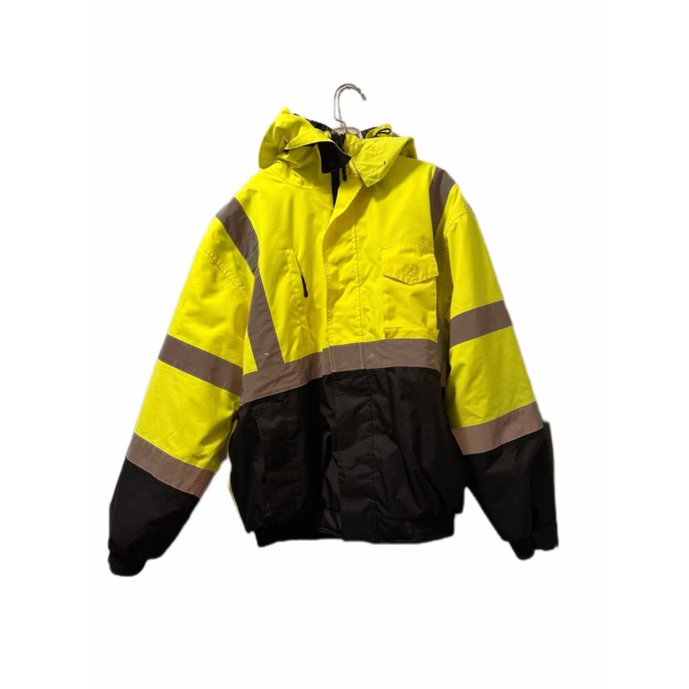 Uline High Visibility Safety Jacket Yellow and Black